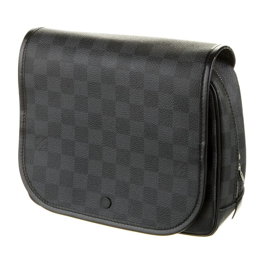 SOLD Louis Vuitton Damier Graphite  Coated Canvas Dopp Kit Toiletries Bag
